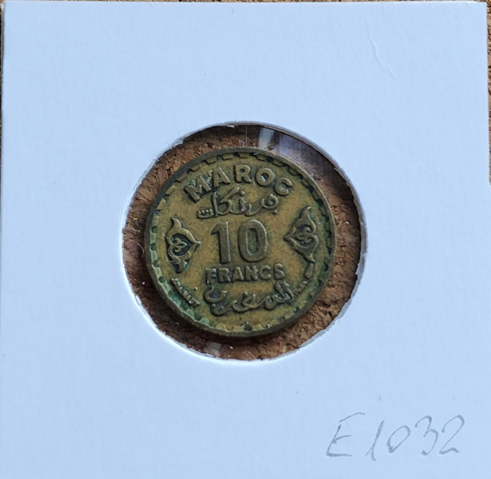 Maroc 10 franci 1371 ( 1952 )