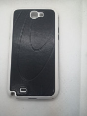 Husa Telefon Plastic Samsung Galaxy Note 2 n7100 Black+White Hard Case Vetter foto