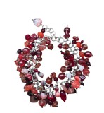 BRĂȚARĂ DAMĂ CU MĂRGELE DIN STICLĂ COLORATĂ