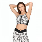 Bustiera New Balance Relentless Printed Crop Top