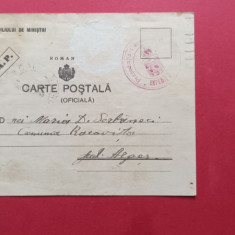 Arges Racovita Carte postala Consiliul de Ministri 1946