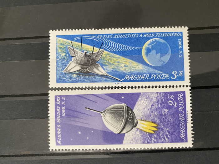 PC337 - Ungaria 1966 Cosmos, serie MNH, 2v