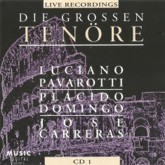 CD Luciano Pavarotti, Placido Domingo‎– Die Grossen Tenöre Live Recordings