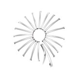 Agrafuri metalice &icirc;n stil francez, accesorii mini pentru păr &ndash; argintiu 2 3/5 inchi