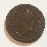 Franța 1 centime 1848 A /Paris