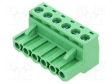 Regletă de conexiuni deconectabilă 5,08mm 6 piste AMPHENOL ANYTEK