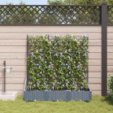 Ghivece de Grădină 1 buc Gri deschis 120 x 40 x 126 cm Plastic