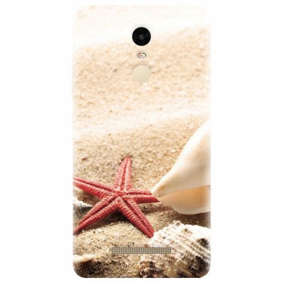 Husa silicon pentru Xiaomi Remdi Note 3, Beach Shells And Starfish foto