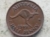 AUSTRALIA- &frac12; PENNY 1949, Australia si Oceania, Bronz