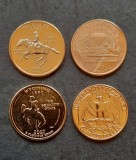 Lot 4 x 1 Quarter USA, anii 1981-2007, A 3383