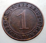 B.307 GERMANIA WEIMAR 1 REICHSPFENNIG 1936 A