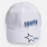 Șapcă de vară pentru copii, albă, cu imprimeu Sports, mărimea 54, CMCLASS