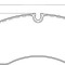 Set placute frana fata Mercedes Sprinter (906/907/910), 06.2006-2018; Sprinter2018-, VW Crafter 2005-2017; marca SRLine Polonia