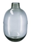 Vaza flori sticla gri 24 x 26 cm
