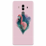 Husa silicon pentru Huawei Mate 10, Flamingo With Sunglass