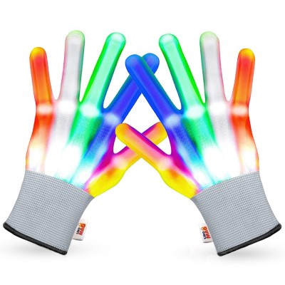 Manusi LED pentru adulti, Linomag&amp;reg;, 5 culori / 6 moduri de iluminare, Multicolor foto