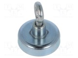 Magnet fix ferită 40N 25mm cu ochi ELESA GANTER