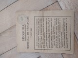 = BROSURA PERMIS DE VANATOARE 1934