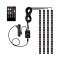 Set 4 benzi LED RGB, telecomanda, 32cm