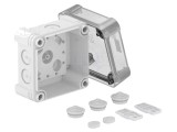Cutie conexiuni OBO BETTERMANN X 95x95x72mm policarbonat IP67 gri deschis transparent