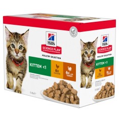 Hill&amp;amp;#039;s Science Plan Feline Kitten Pui &amp;amp;amp; Curcan 12 x 85g foto