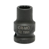 Cheie tubulara de impact bihexagonala 11 mm, 1/2 inch, Cr-Mo, Breckner