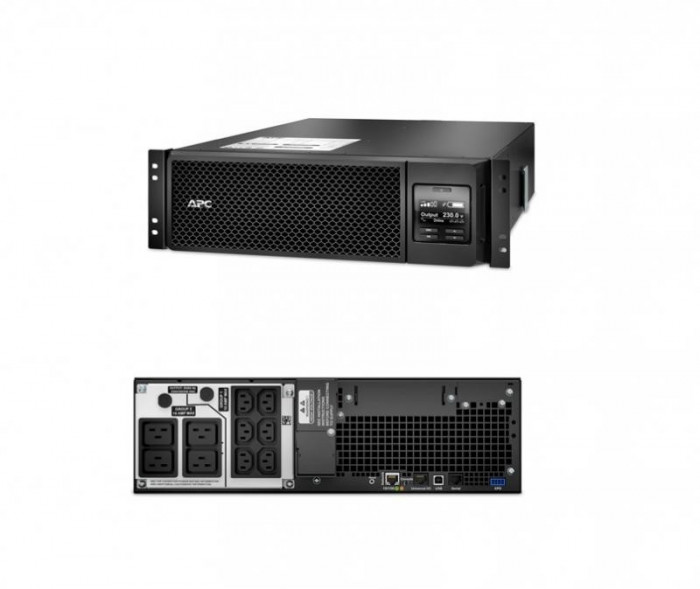 Ups apc smart-ups srt online dubla-conversie 5000va / 4500w 6 conectoric13 4 conectori c19 extended