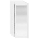 Cumpara ieftin Usi dulap design lambriu 4 buc. alb 99,3x39,4 cm lemn masiv pin
