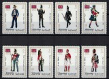 MANAMA 1971 - Uniforme militare britanice/ serie completa MNH