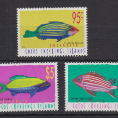 COCOS KELLING ISOLANDS 1998-PESTI-Serie completa de 3 timbre MNH