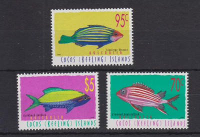 COCOS KELLING ISOLANDS 1998-PESTI-Serie completa de 3 timbre MNH foto