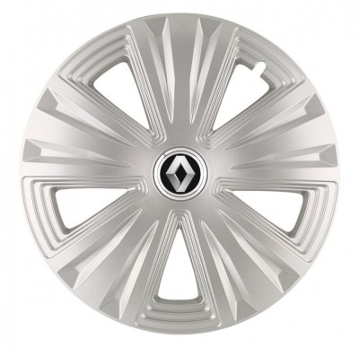 Set 4 Capace Roti, potrivite jantelor de R16, pentru Renault, model glory Gri foto