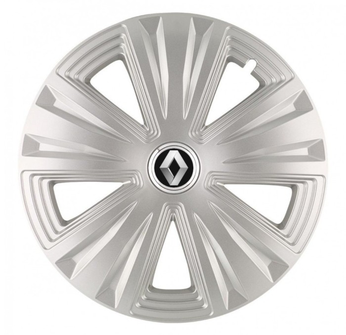 Set 4 Capace Roti, potrivite jantelor de R16, pentru Renault, model glory Gri