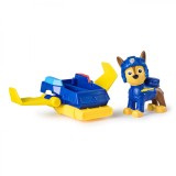 PATRULA CATELUSILOR ACTION PUPS SET VEHICUL DE SALVARE HOVERBOARD SI FIGURINA CHASE 5 CM SuperHeroes ToysZone, Spin Master