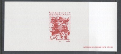 France - Recensement Issue PROOFS ESSAYS MNH W.017 foto