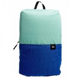 Cumpara ieftin Rucsac Xiaomi Mini Backpack Verde cu Albastru, 7 litri, Rezistent la apa si la uzura, Catarama ajustabila Nx Lite, Buzunar frontal