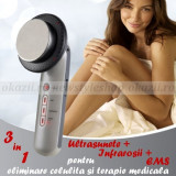 Beauty 3 in 1 (ultrasunete+infrarosii+EMS) pt. tratament cosmetic + celulita