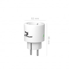 Priza wireless Zonure Smart Home WiFi 2.4GHz 16A 3600W rotunda foto