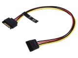Cablu SATA 15pin tată - 15pin mamă 0,3m 20AWG