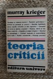 MURRAY KRIEGER - TEORIA CRITICII