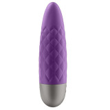 Vibrator Ultra Power Bullet 5 Silicon 12 Moduri Vibratii USB Violet