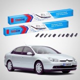 Cumpara ieftin Ștergătoare Citro&euml;n C5 Gen 1 (DC) Hatchback 2003-2004 | Set Față Flat Premium &ndash; TeamCar&reg;