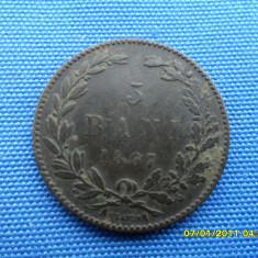 5 BANI 1867/HEATON /PATRIA PROF