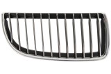 Grila radiator Bmw Seria 3 E90/E91 2004-08.2008 Model 325d, 325i, 325Xi, 330d,330i, 330Xd, 330Xi, 335d, 335i, 335Xi, partea dreapta, crom/crom/negru,