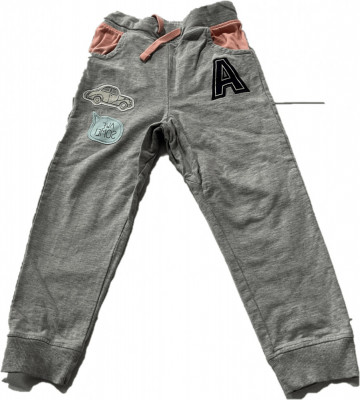 Pantaloni copil, culoarea gri , masura 116 cm foto