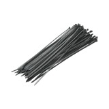 Fasete din plastic negre 4.7x350 mm pentru prindere capace roti auto, 100 buc