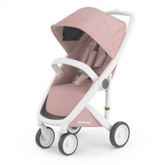 Carucior Classic Upp Ecologic cu Cadru Alb Blossom foto