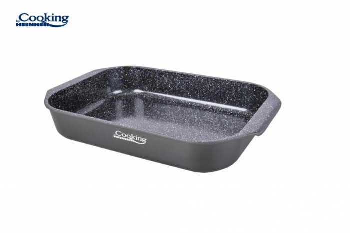 TAVA ALUMINIU CU ACOPERIRE CERAMICA 39.5x26 CM, DARK LINE, COOKING