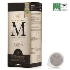 Cafea monodoze, cialde Morandini Caffe Maxima,18 buc, diametru 44 mm,100% Arabica