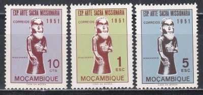 Mozambic 1953 - Expoziție de artă misionară, MH (Urme de sarniera) foto